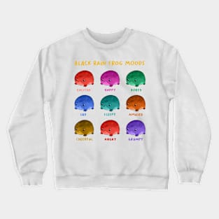 Black Rain Frog Moods Crewneck Sweatshirt